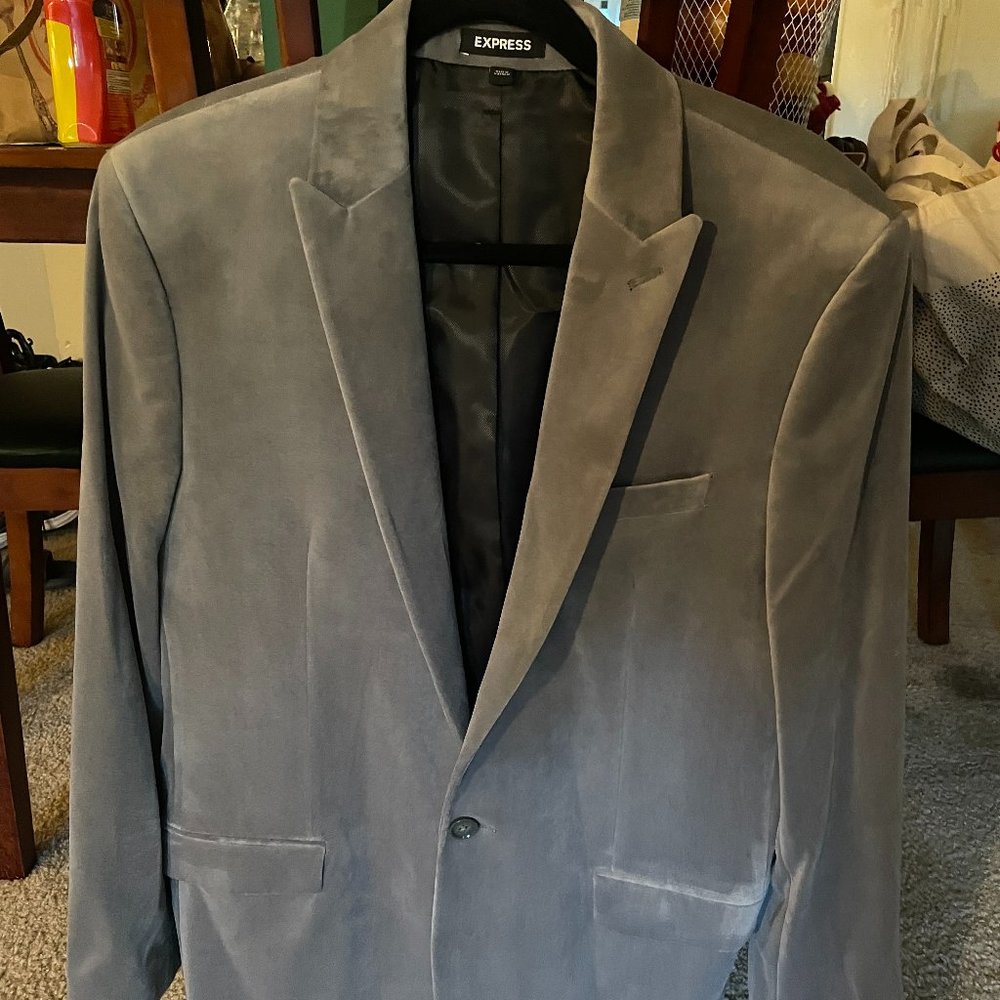 Suede suit jacket/blazer